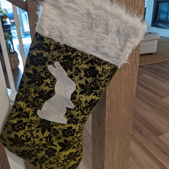 Bunny Rabbit Christmas Stocking - Picture 1 of 4